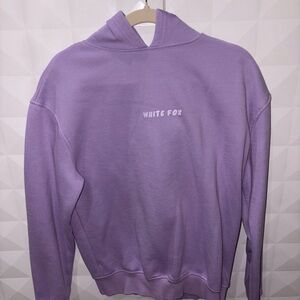 White Fox Lavender Logo Hoodie💜💜